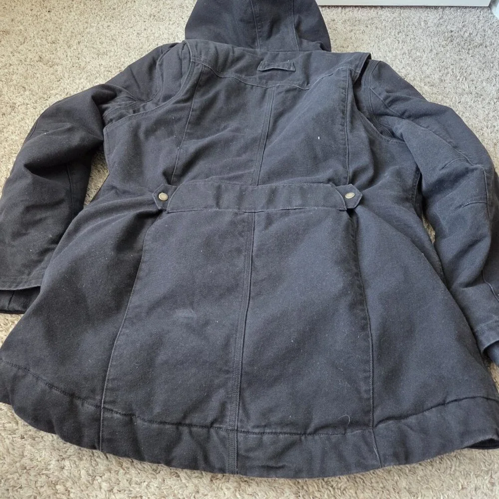Duluth Trading Superior Fire Hose Insulated Parka Winter Coat Women’s XL Black - Picture 8 of 8